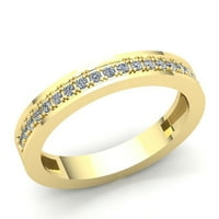 Prirodni dijamant okruglog reza od 0,75 karata, ženski zaručnički prsten za godišnjicu braka koji se može izgraditi