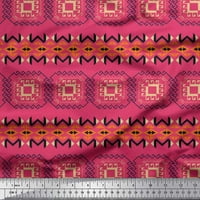 Pamučna poplin tkanina širine dvorišta u afričkom stilu s geometrijskim tiskom