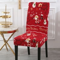 Ayyufe poklopac stolice rastezljivo udoban dodir poliester božićni element uzorak stolica za kuću