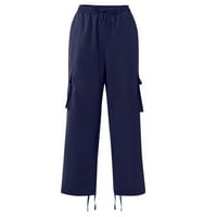 Hanas muške radne hlače, vanjski casual jogging alati za solidne boje sportovi brze suhe lagane planinarske hlače