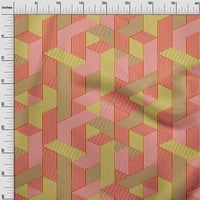 Jednobojna rajonska šifonska tkanina U boji vapna, geometrijska zanatska ukrasna tkanina širine dvorišta