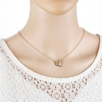 Ogrlice sa Zviježđem Achender, simbol slova, ženske svjetlucave ogrlice od papirnatih čestitki od rhinestona za