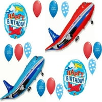 Baloni novi avion Set Airplane Airplane rođendan favorizira dekor poklon zabavu