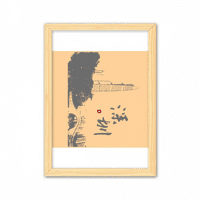 Slika obrisi slika Shenzhen Ukrasna drvena slika dekoracija kuće A4 okvir za fotografije