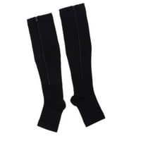 Ženske muške kompresijske čarape Sportska sredstva protiv bolova s patentnim zatvaračem čarape s visokim čarapama