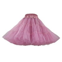 Ženska bombonska boja višebojna suknja Podrška za pola tijela Puff Petticoat šarena mala kratka suknja