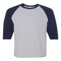 2-Muške majice za Bejzbol s rukavima od raglana, do veličine 3 mn - mn