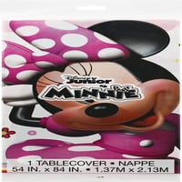 Ikonski plastični poklopac stola Minnie Mouse, pravokutni, 54 84