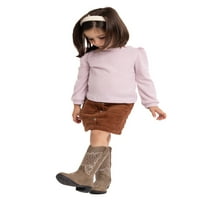 Wonder Nation mališani za malu djecu s pletenom vrhom i set Corduroy suknja, 2-komad, veličine 12m-5t