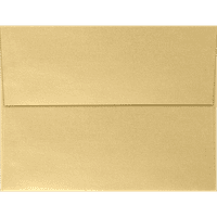 Luktar Omotnice za pozivnicu, 1 4, lb. plavokosa zlatna metalik, pakiranje
