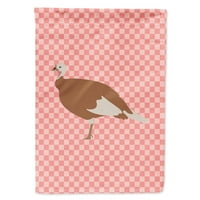 7984 ružičasta karirana zastava od dresa od puretine i piletine, veličina kuće velika, višebojna