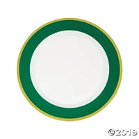 Vrhunske zelene i bijele plastične ploče sa zlatnim obrubom