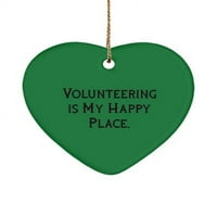 Prekrasni darovi za volontere, Volontiranje je moje sretno mjesto., Svečani ukras srca za volontiranje