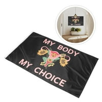 Moje tijelo, moj izbor, zastava za vrt, prikaz, dekor zastave, Zastava za prava na pobačaj