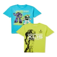 Buzz Lightyear Boys Star Command Grafičke majice, 2-pack, veličine 4-18