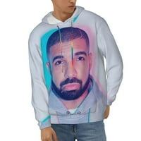 Drake Hoodie Unise 3d Novost Hoodies Grafički hoodies Puloveri Veste za muškarce žene mlade X-Large