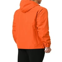 Muški hoodie Windbreaker Sports obložen na otvorenom za patentne zatvarače