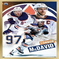 Zidni poster Edmonton Oilers-Connor McDavid, uokviren 14.725 22.375