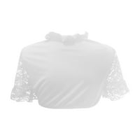 Ženski renesansni Crop Top u seljačkom stilu čipkasti prsluk s podvezicama pametna Čipka za Oktoberfest bluza