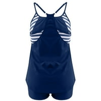 Tankini setovi za žene kupaći kostimi žene patchwork kupaći kostim tiskana odjeća za plažu kupaći kostini set