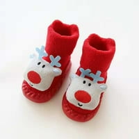 Novorođena dječaka djevojčica božićne kazne čarape protiv klizanja bebe