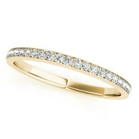 Aonejewelry 0. 14k okrugli dijamantni zaručnički prsten od 14k punog žutog zlata