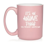 To je anime stvar s keramičkom poklonom za čaj za čaj za kavu