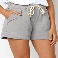 Ženske kratke hlače u donjem rublju, Ležerne kratke hlače visokog struka s elastičnim pojasom, udobne kratke hlače
