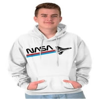 Worm Logo American Space Shuttle Hoodie Twiebirt Žene Muškarci Brisco Brands 2x