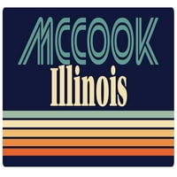 McCook Illinois hladnjak magnet retro dizajn
