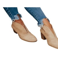 Welliumy ženske čizme za gležnjeve v-izrezane pete bootie bootie šiljaste cipele za čizme za čizme za pješačenje