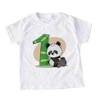 Majice za dječake majice dječaci dječaci ljetni kratki rukav panda crtani otisci majice vrhovi nadmašuju slatka