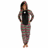 Ženski zebra lik za spavanje odraslih One kostime udruživanje odijela pidžama