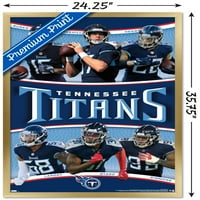 Zidni plakat tima Tennessee Titans, 22,375 34 uokviren