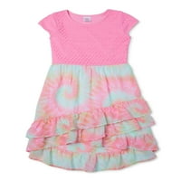 Wonder Nation Girls Ruffle Chifon Dress, Girls 4- & Plus