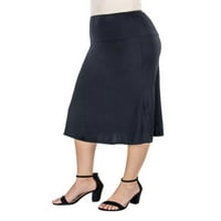 Udobna odjeća ženska suknja A kroja s elastičnim pojasom do koljena