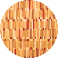 Moderne prostirke za sobe u obliku okruglog oblika apstraktne narančaste boje, promjera 8 inča