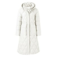 Zimski kaputi s kapuljačom s kapuljačom za žene lagana prevelika jakna s kapuljačom s dugim rukavima s patentnim