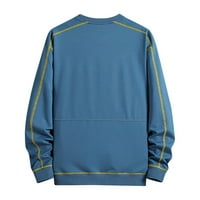 Dukserice za muškarce muški džemper prilagođena modna majica s vezom i printom majica dugih rukava s okruglim