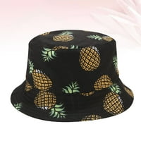 Frcolor Hawaii Party Ananas Tiskani šešir modna zaštita od sunca šešir Slobodna kanta za putovanje vanjski šešir