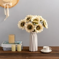 Lažni cvjetovi suncokreta buketi lažnih svilenih suncokreta s dugim stabljikama za dom, ured, zabavu, vjenčanje,