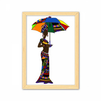 Afričke aboridžinske Ženske haljine Ukrasna drvena slika za ukrašavanje kuće A4 okvir za fotografije