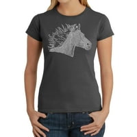 Ženska majica u stilu pop Art-konjska griva
