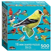 500 dijelova ptice pjevice, zagonetke različitih oblika