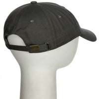 Custom A-Z početni šešir klasična bejzbolska kapa bijela s crnim slovom U boji ugljena