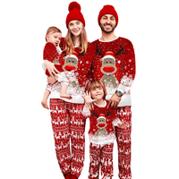 Božićna obiteljska pidžama odmor Christma pijama obiteljska odgovarajuća pjs set slatka spavaća odjeća božićni