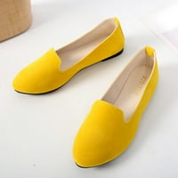 Ženske ljetne cipele u donjem dijelu, ravne cipele, male udobne Ležerne cipele, visoke ljetne sandale, žute cipele