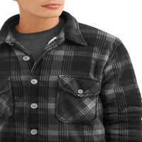 Klimatski koncepti muške jakne košulje s jaknom teške težine s oblogom šerpe, do veličine 2xl