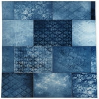 Plavi vanjski tepih u boemskom stilu, U Stilu krpica, iz HDZ-a