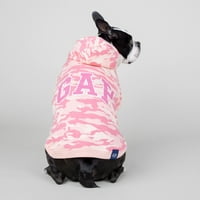 Odjeća za pse za kućne ljubimce, Classic Gap logotip camo kućni ljubimci, ružičasta, velika